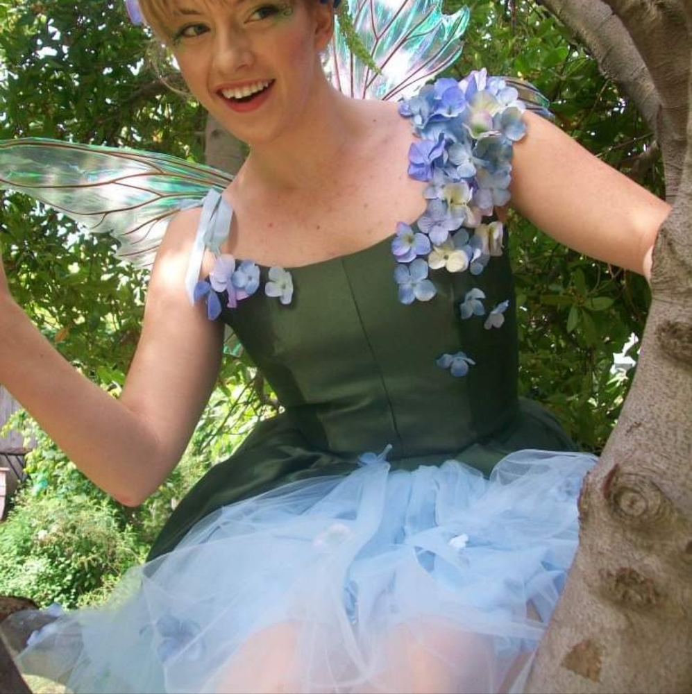 Adorable Custom Made Flower Fairy Costume and Flower Head Wreath